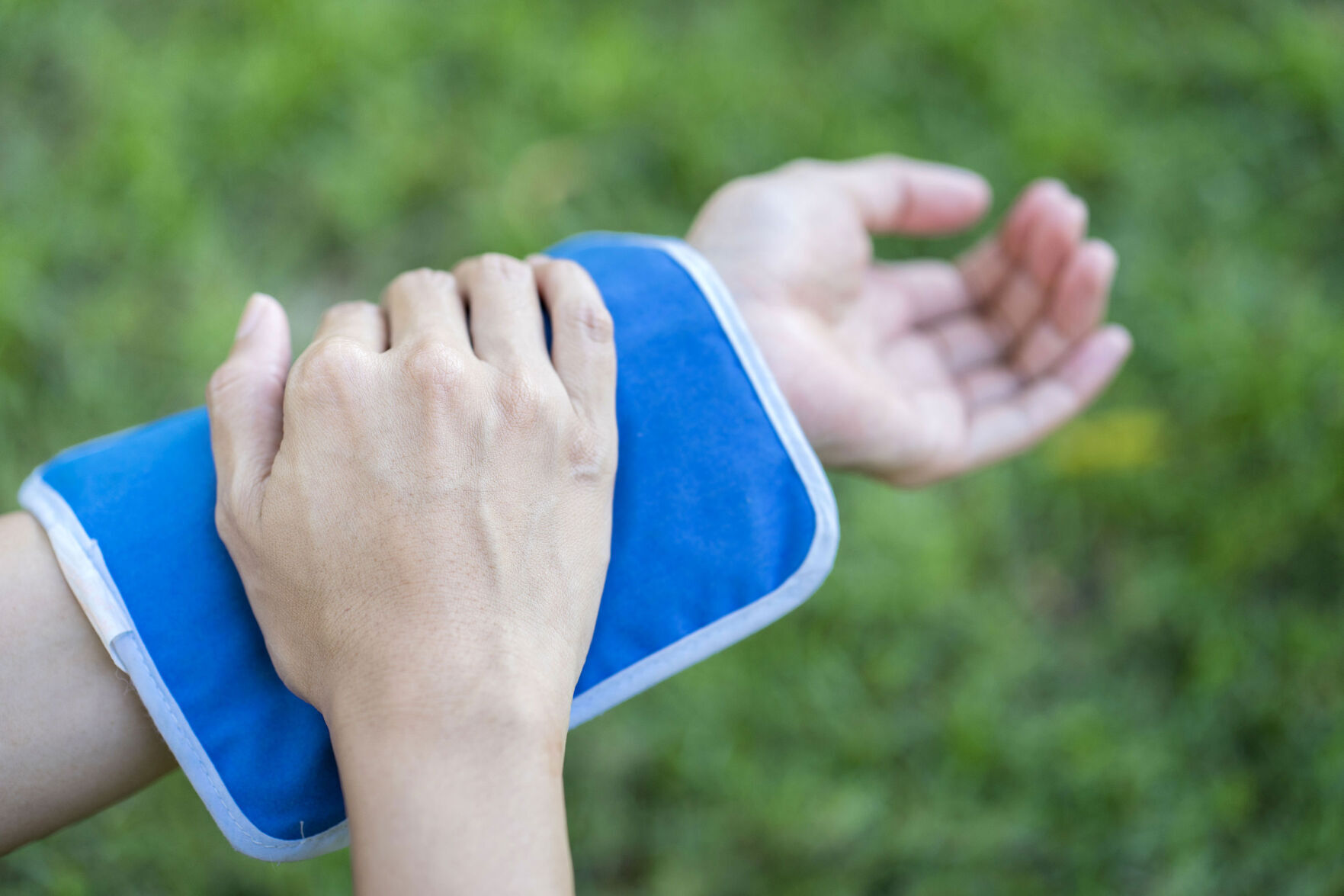 Use cold washrags on your neck or wrists